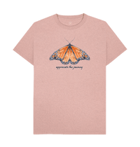 Sunset Pink Recycled Printed T-Shirt Front