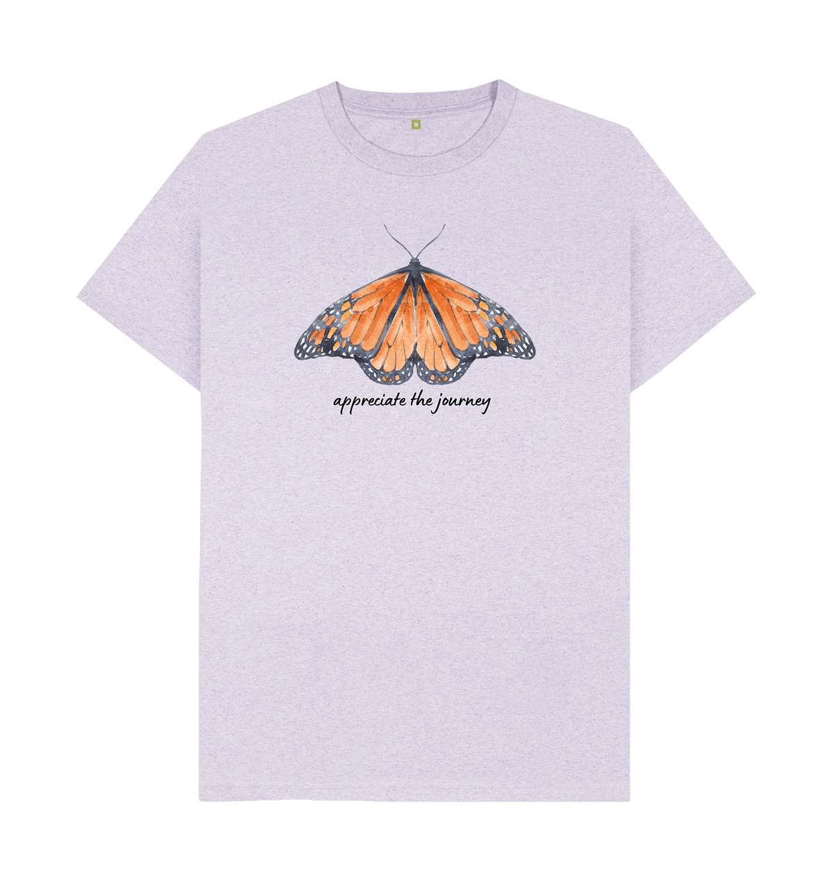 Light Purple Recycled Printed T-Shirt Front