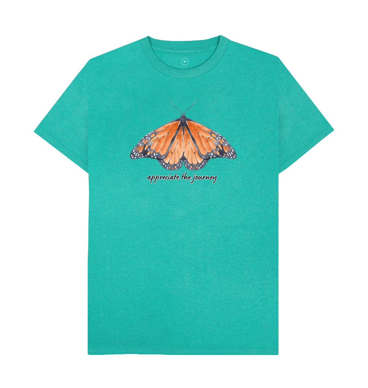 Seagrass Green Recycled Printed T-Shirt Front