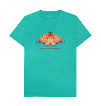 Seagrass Green Recycled Printed T-Shirt Front