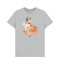 Grey Recycled Printed T-Shirt Front