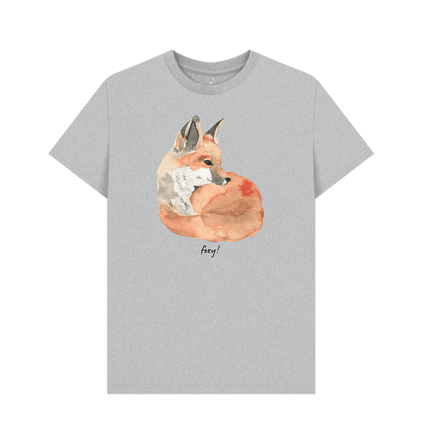 Grey Recycled Printed T-Shirt Front