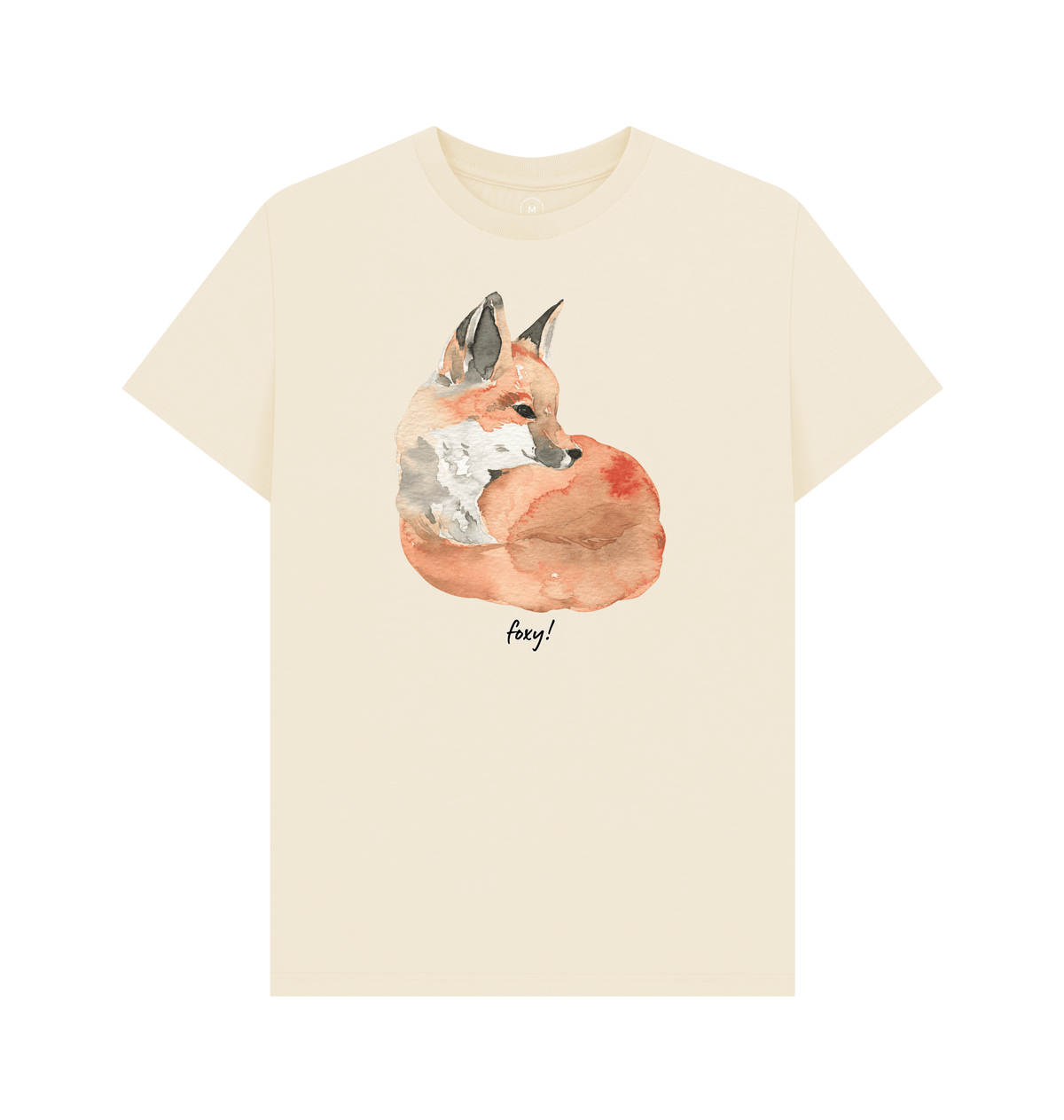 Natural Recycled Printed T-Shirt Front