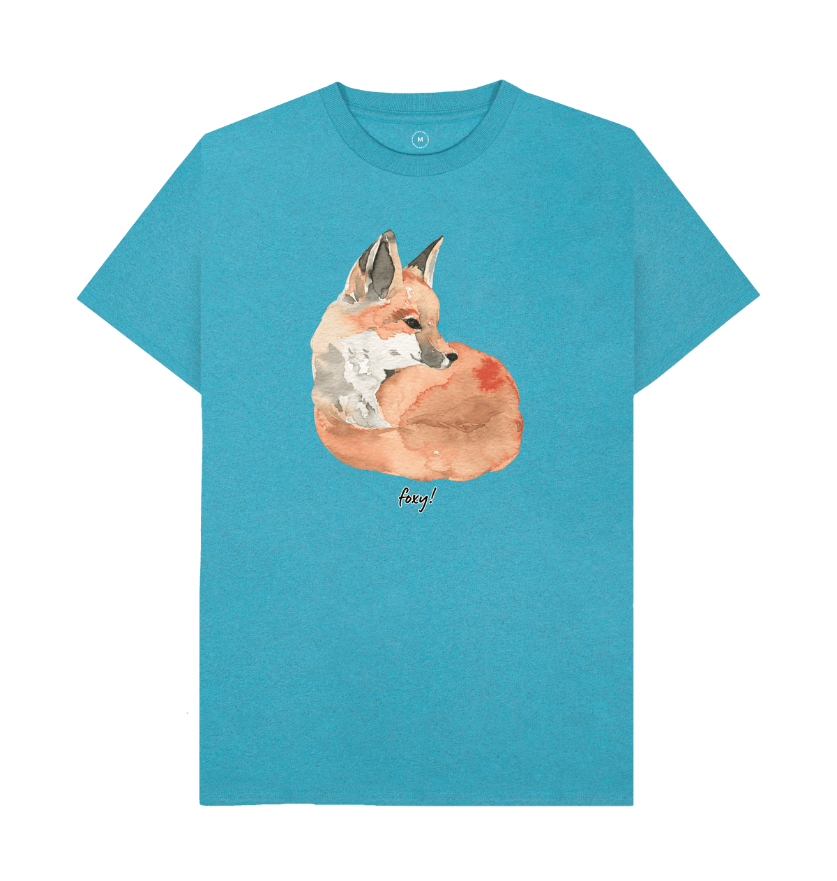 Ocean Blue Recycled Printed T-Shirt Front