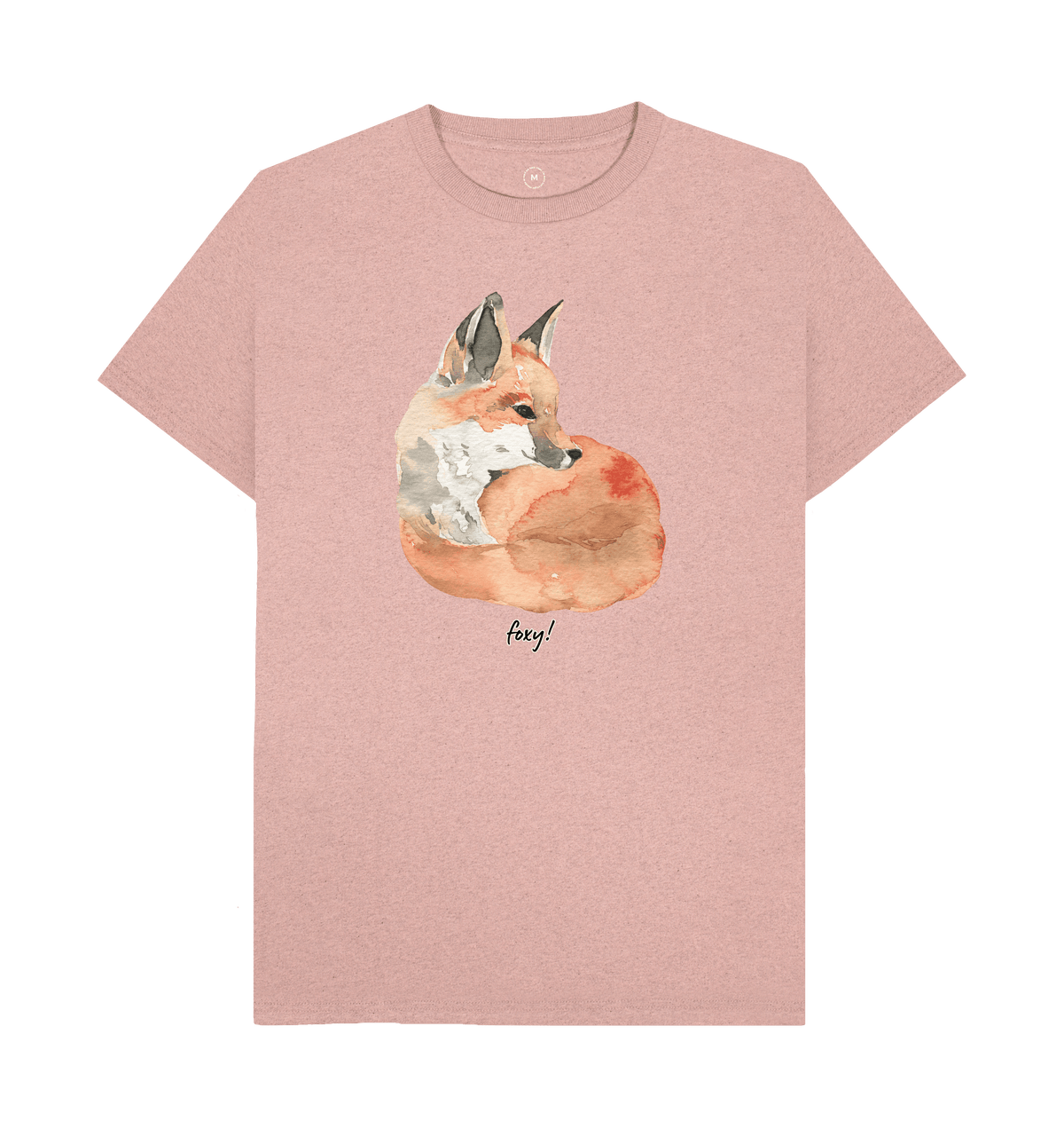 Sunset Pink Recycled Printed T-Shirt Front