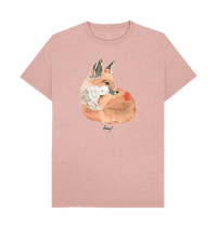 Sunset Pink Recycled Printed T-Shirt Front