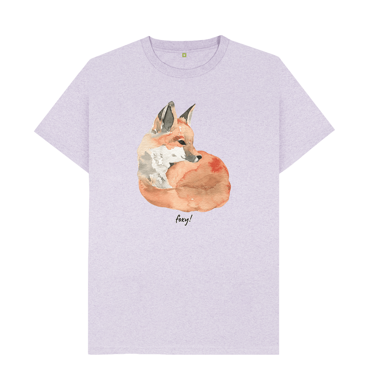 Light Purple Recycled Printed T-Shirt Front