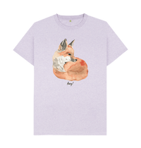 Light Purple Recycled Printed T-Shirt Front