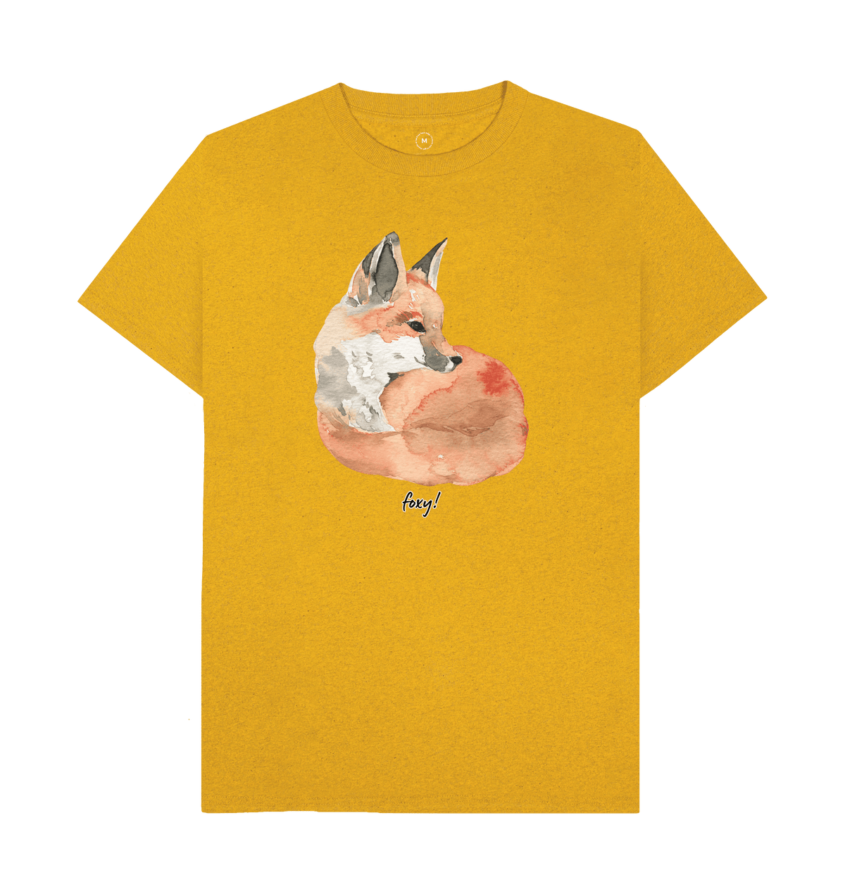 Sunflower Yellow Recycled Printed T-Shirt Front