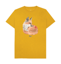 Sunflower Yellow Recycled Printed T-Shirt Front