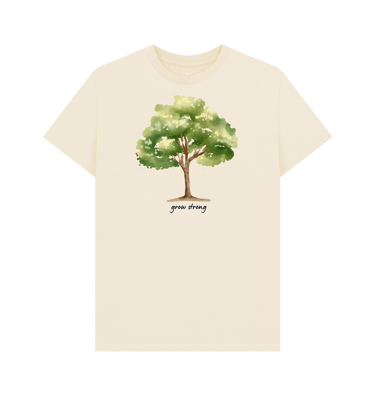 Natural Recycled Printed T-Shirt Front