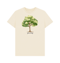 Natural Recycled Printed T-Shirt Front
