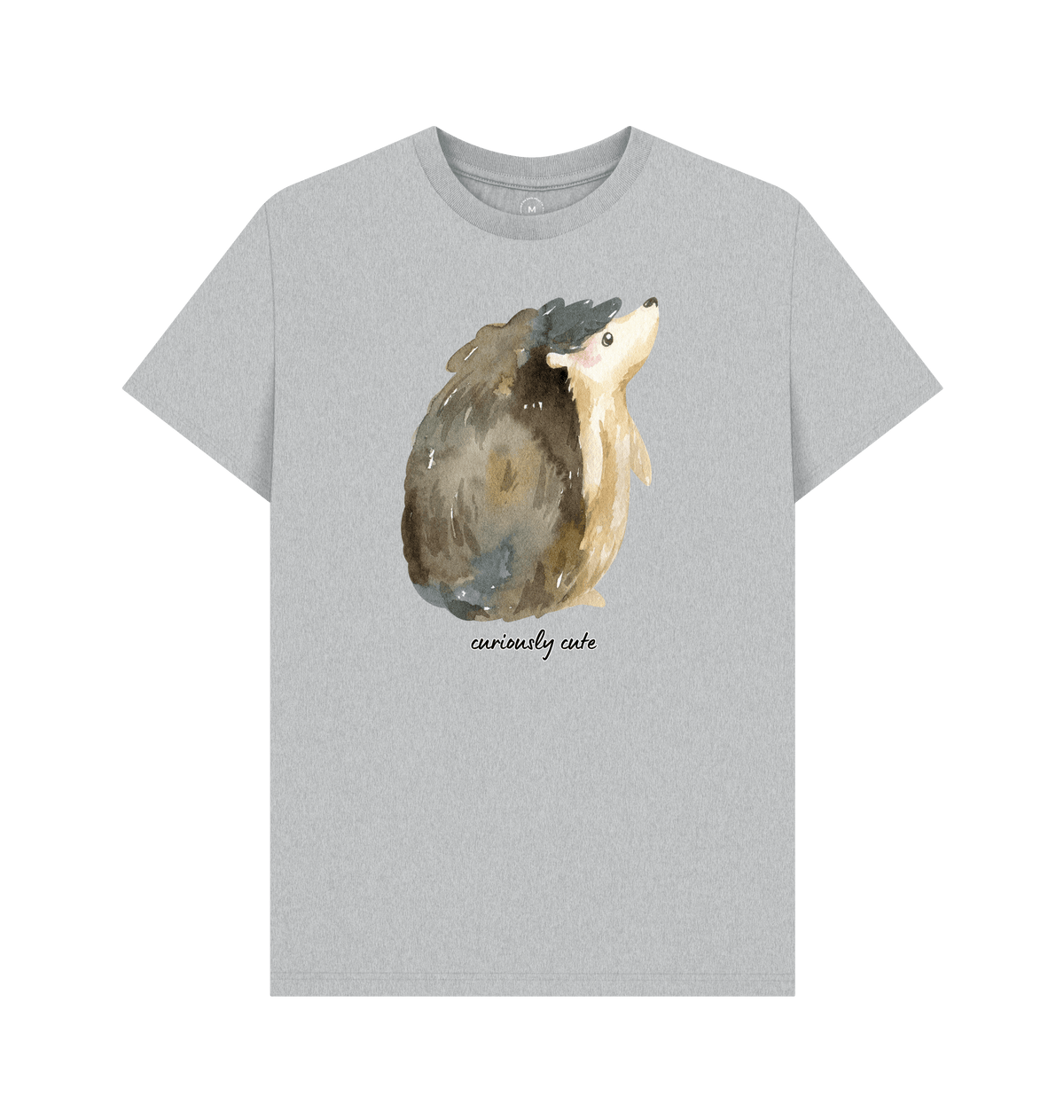 Grey Recycled Printed T-Shirt Front