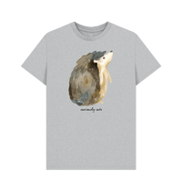 Grey Recycled Printed T-Shirt Front