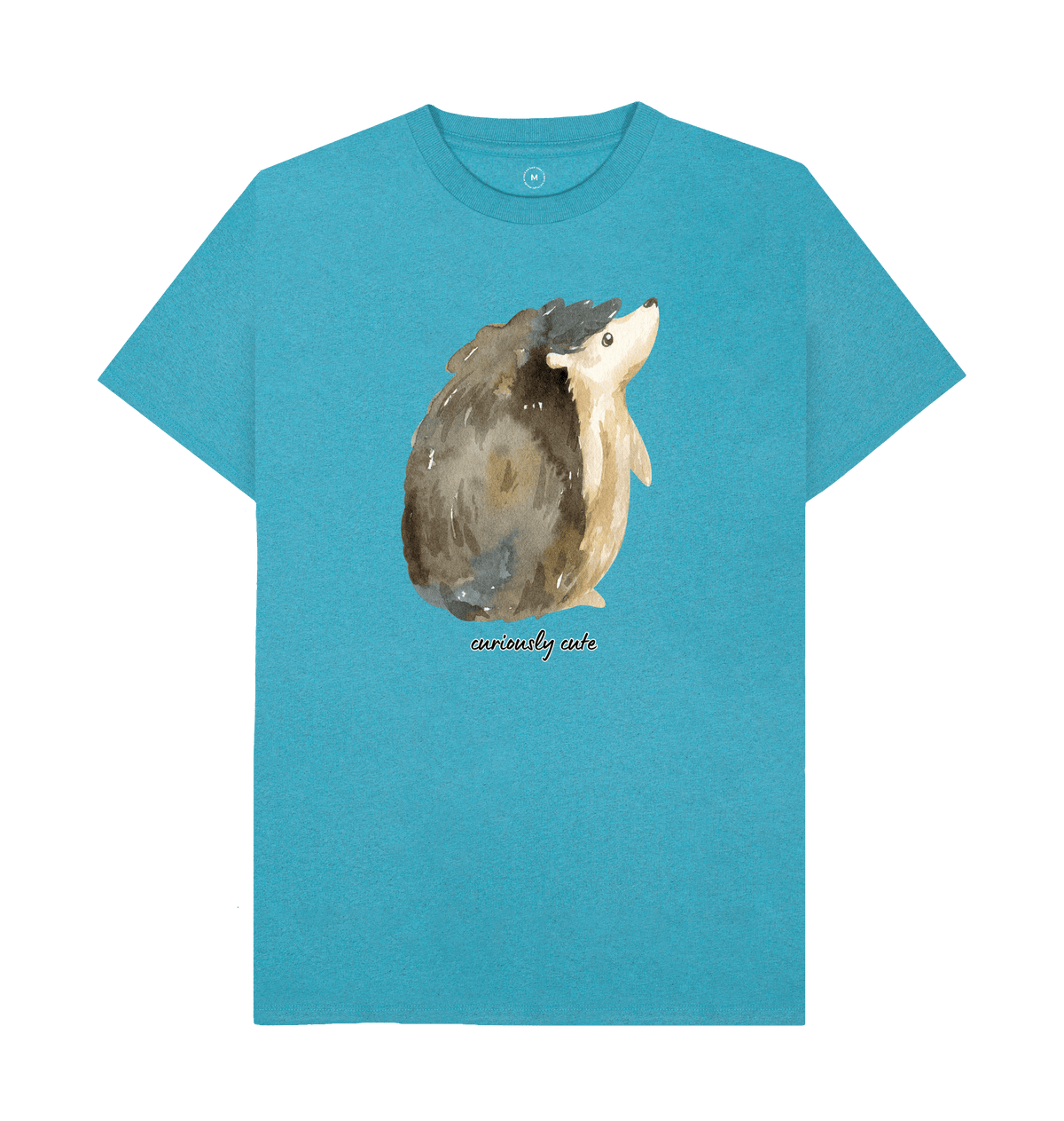 Ocean Blue Recycled Printed T-Shirt Front