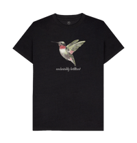 Black Recycled Printed T-Shirt Front