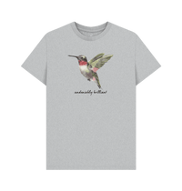 Grey Recycled Printed T-Shirt Front