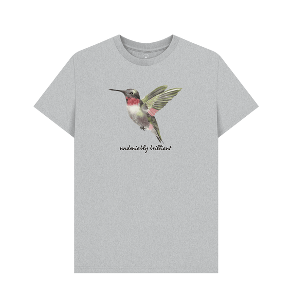 Grey Recycled Printed T-Shirt Front