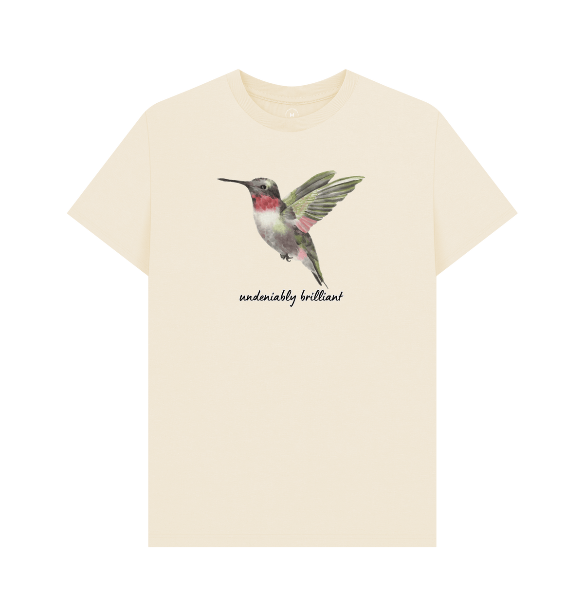 Natural Recycled Printed T-Shirt Front