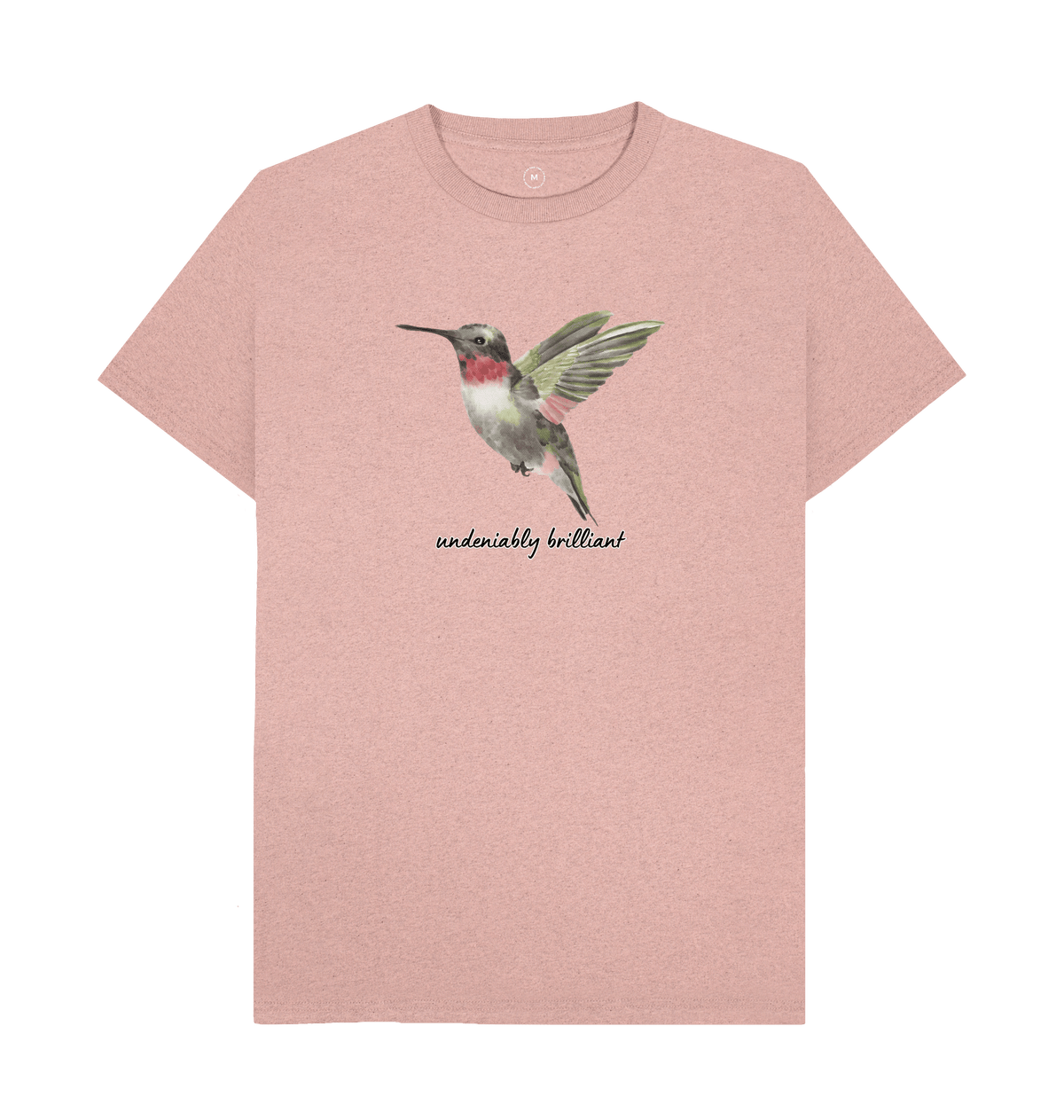 Sunset Pink Recycled Printed T-Shirt Front