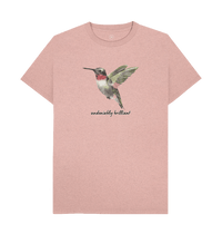 Sunset Pink Recycled Printed T-Shirt Front