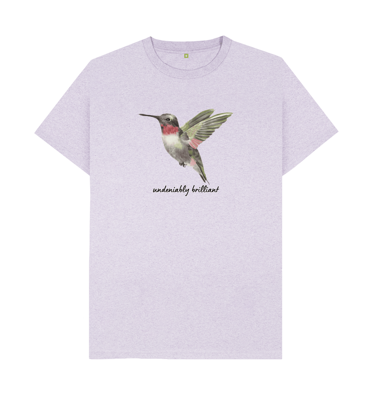Light Purple Recycled Printed T-Shirt Front