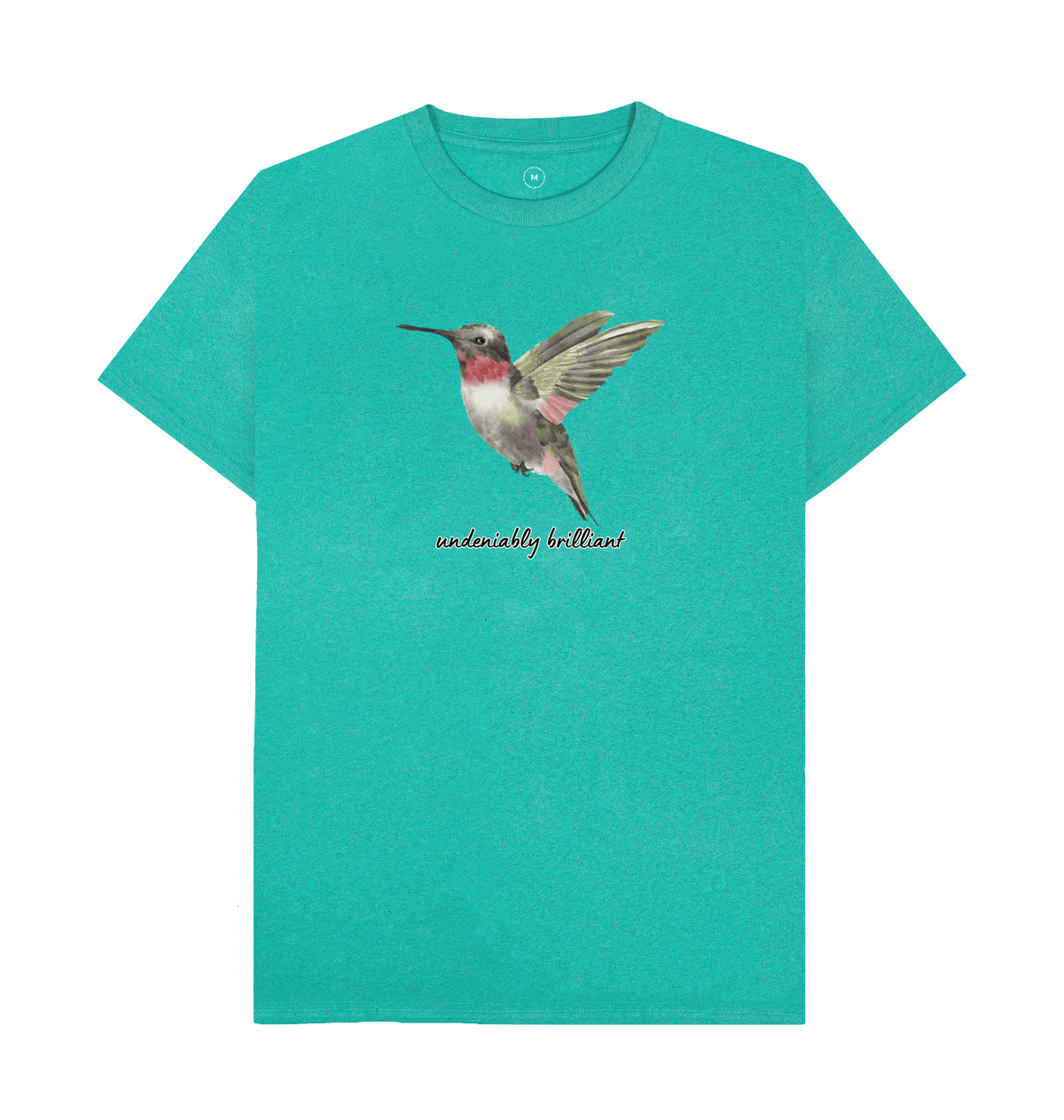 Seagrass Green Recycled Printed T-Shirt Front