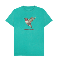 Seagrass Green Recycled Printed T-Shirt Front