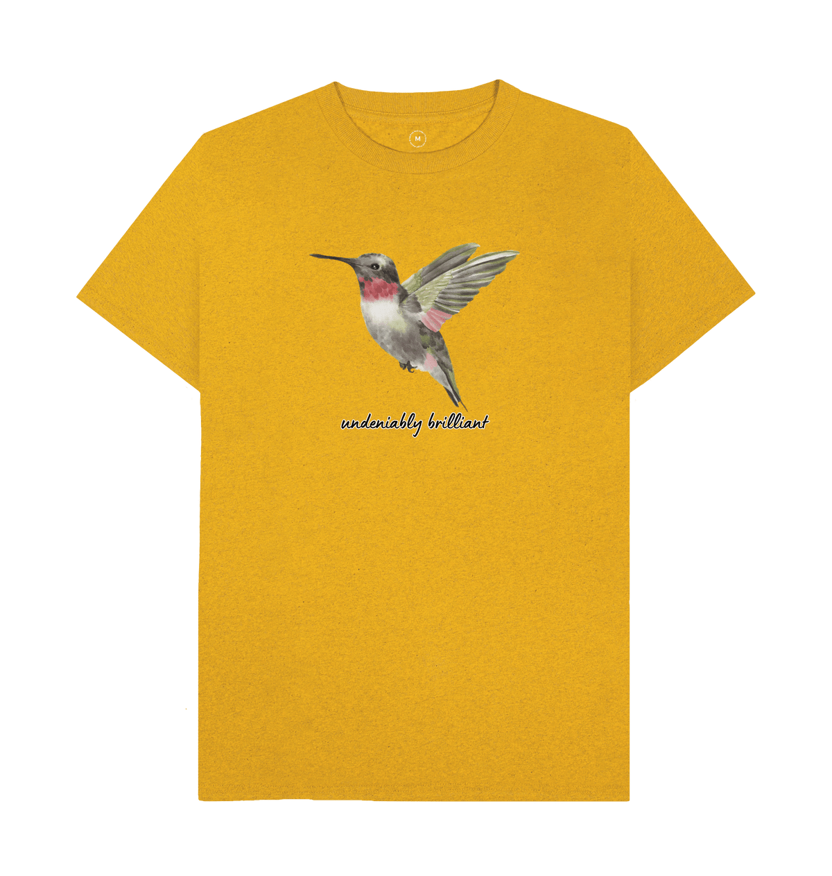 Sunflower Yellow Recycled Printed T-Shirt Front