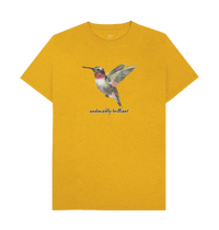 Sunflower Yellow Recycled Printed T-Shirt Front