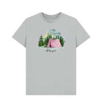 Grey Recycled Printed T-Shirt Front