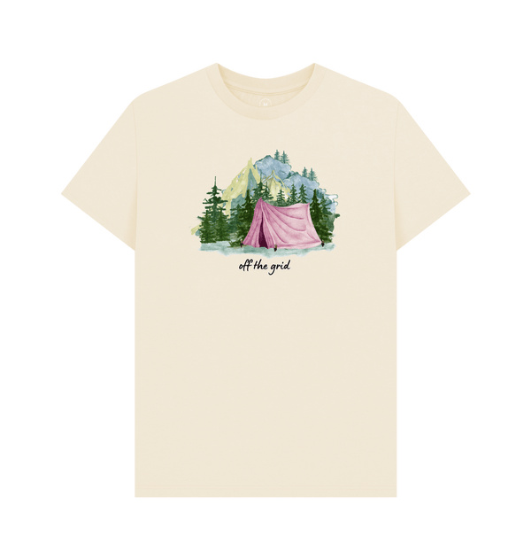 Natural Recycled Printed T-Shirt Front