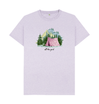 Light Purple Recycled Printed T-Shirt Front