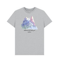 Grey Recycled Printed T-Shirt Front