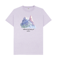 Light Purple Recycled Printed T-Shirt Front