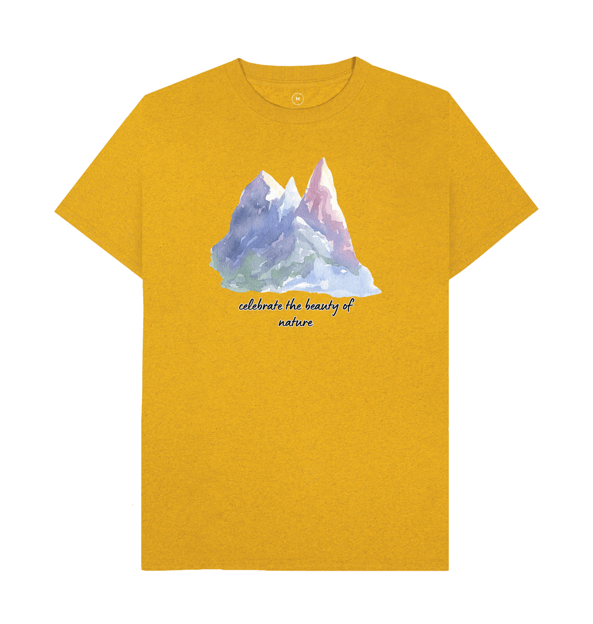 Sunflower Yellow Recycled Printed T-Shirt Front
