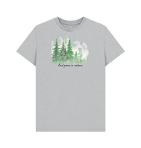 Grey Recycled Printed T-Shirt Front