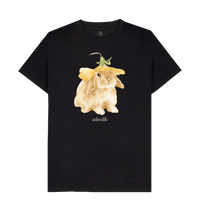 Black Recycled Printed T-Shirt Front