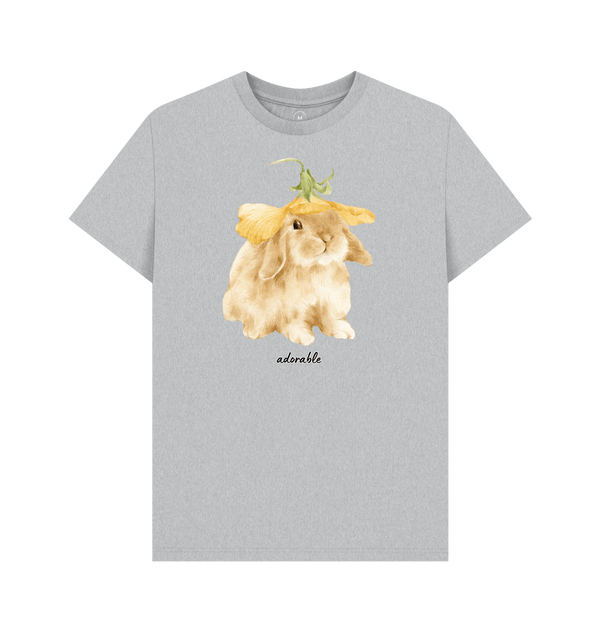 Grey Recycled Printed T-Shirt Front