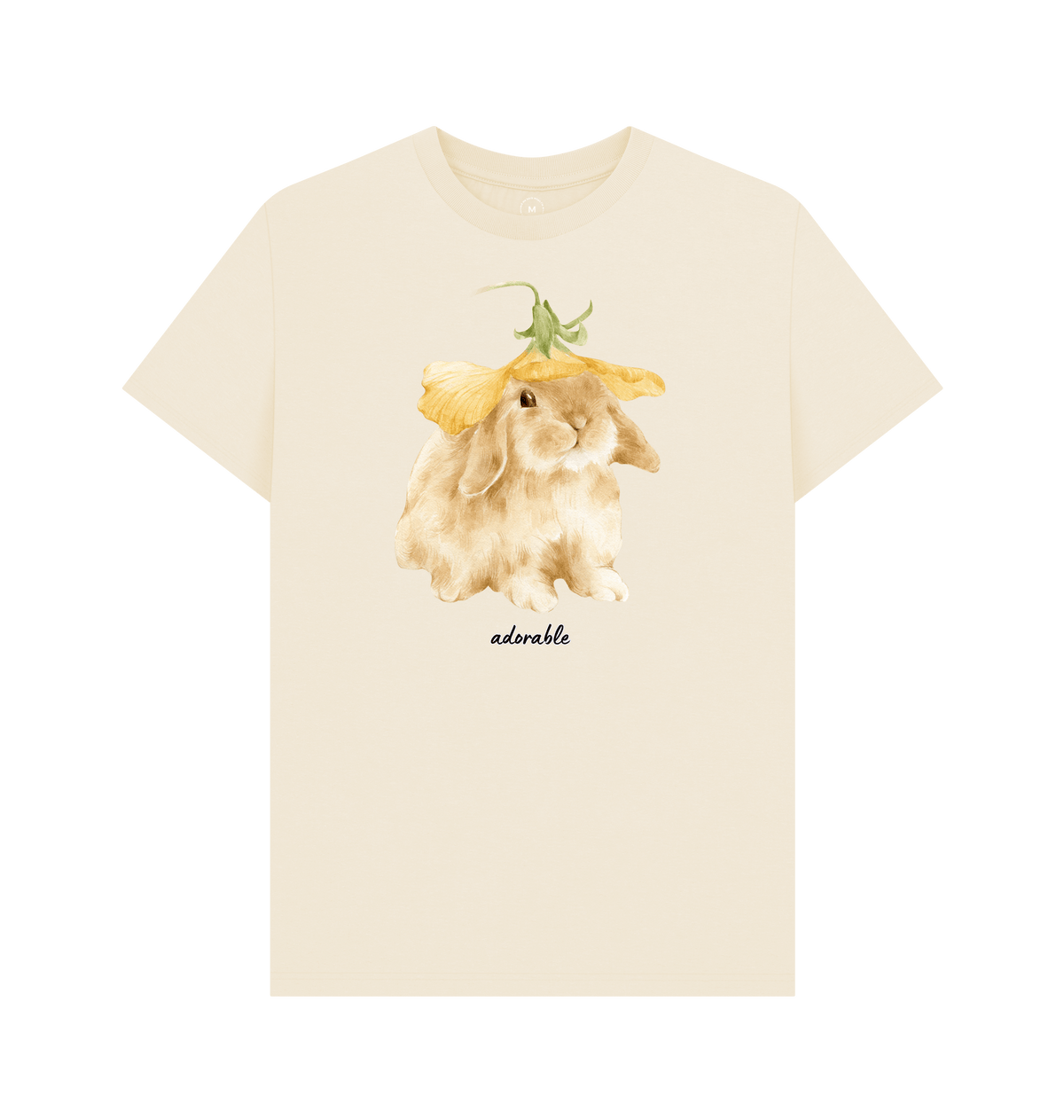Natural Recycled Printed T-Shirt Front
