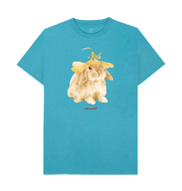 Ocean Blue Recycled Printed T-Shirt Front