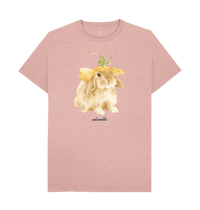 Sunset Pink Recycled Printed T-Shirt Front