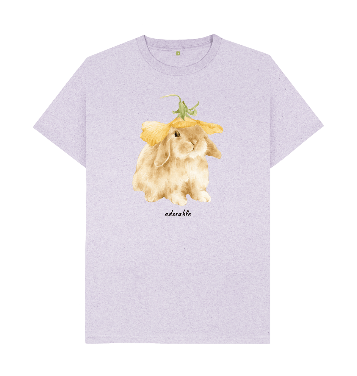 Light Purple Recycled Printed T-Shirt Front