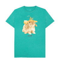 Seagrass Green Recycled Printed T-Shirt Front