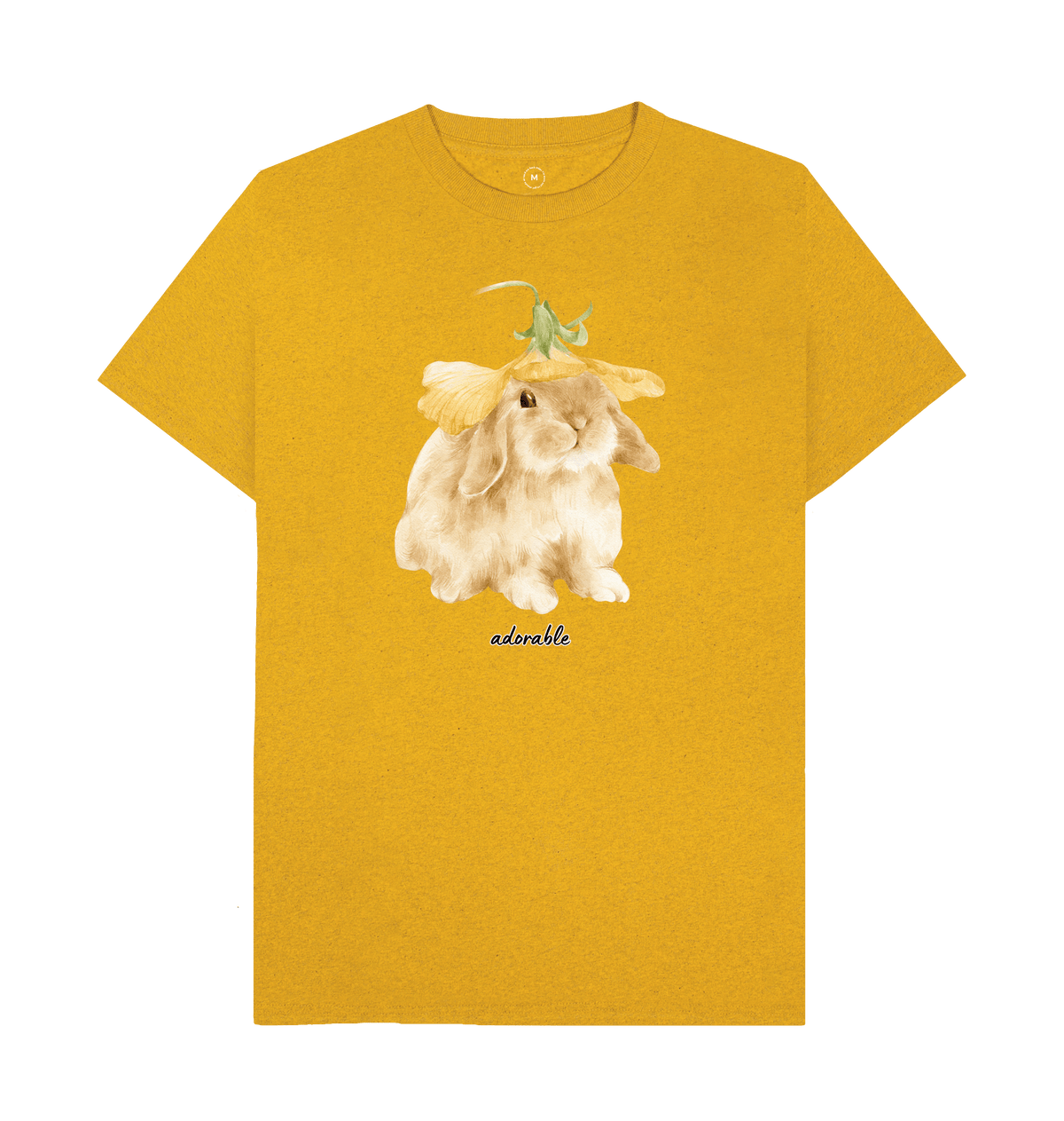 Sunflower Yellow Recycled Printed T-Shirt Front