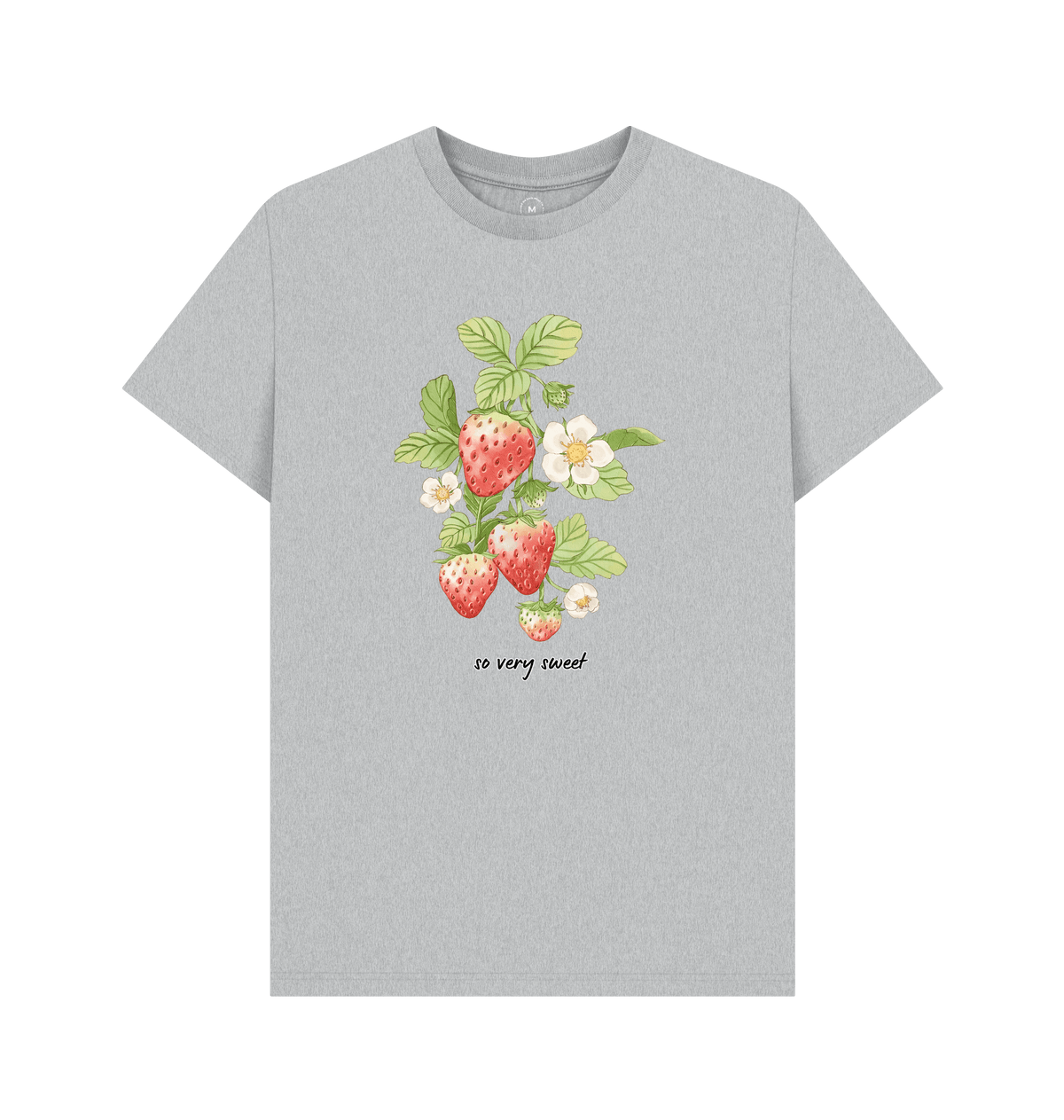 Grey Recycled Printed T-Shirt Front