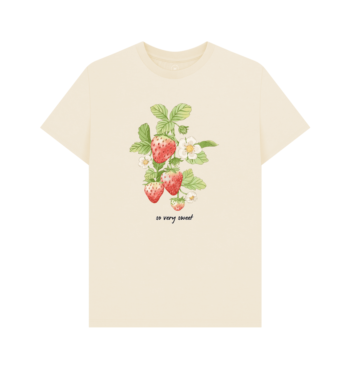 Natural Recycled Printed T-Shirt Front
