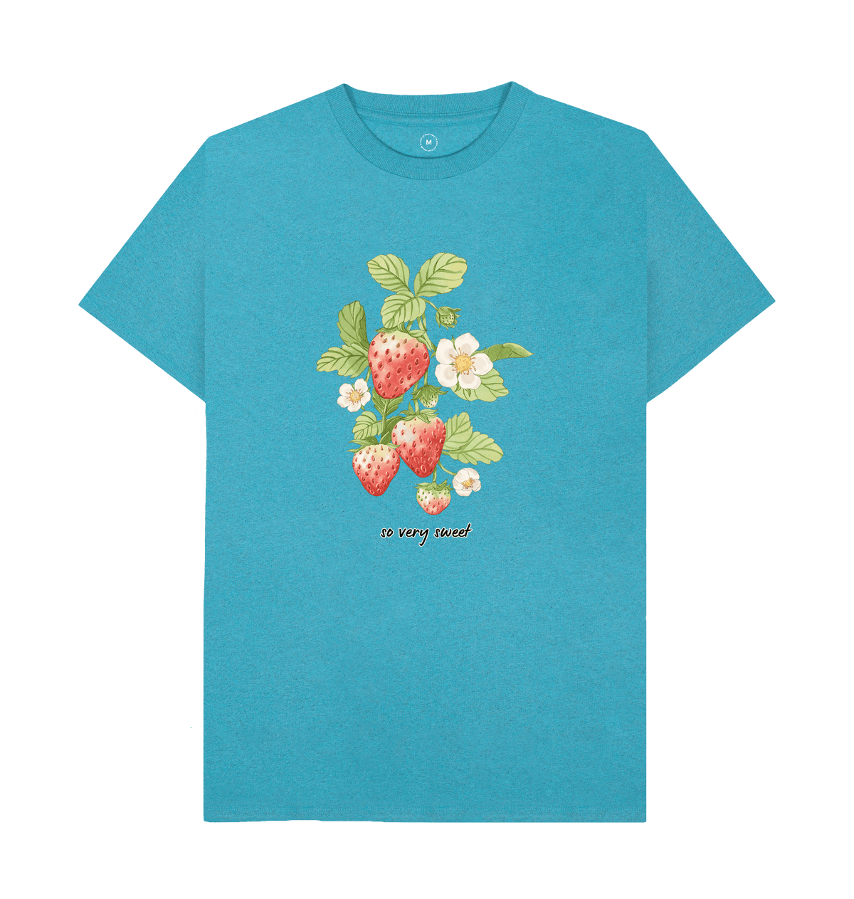 Ocean Blue Recycled Printed T-Shirt Front