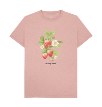 Sunset Pink Recycled Printed T-Shirt Front