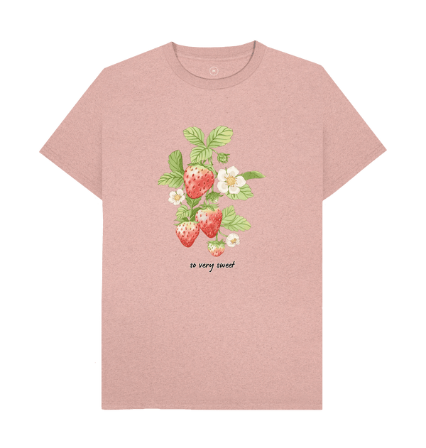 Sunset Pink Recycled Printed T-Shirt Front